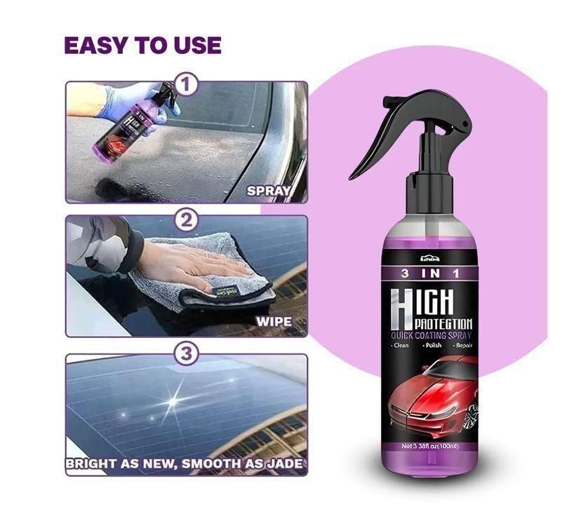 3 in 1 High Protection Quick Car Ceramic Coating Spray 200ML